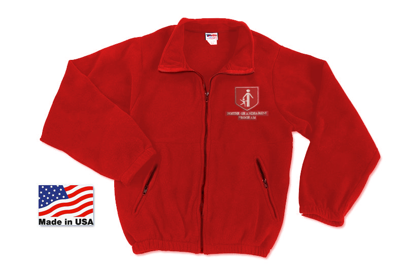 FGP Zippered Fleece Jacket - Red